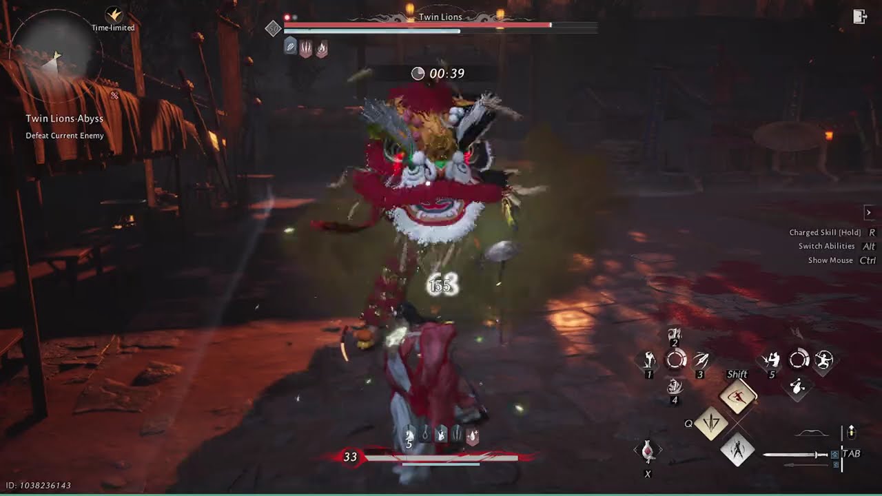 Where Winds Meet | Twin Lions | No Hit Abyss Trial