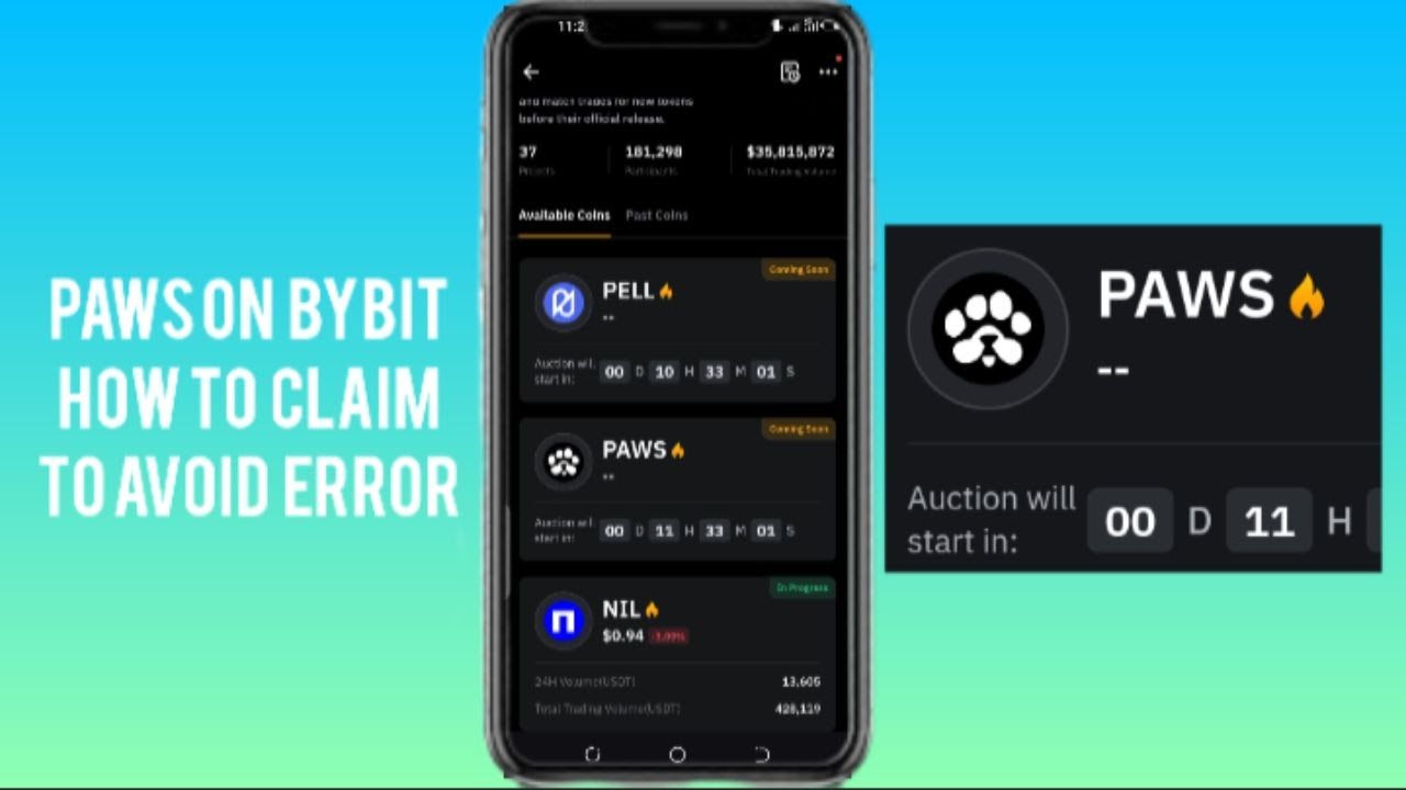 Paws on Bybit Premarket: How to Claim & Avoid Errors Before Listing!