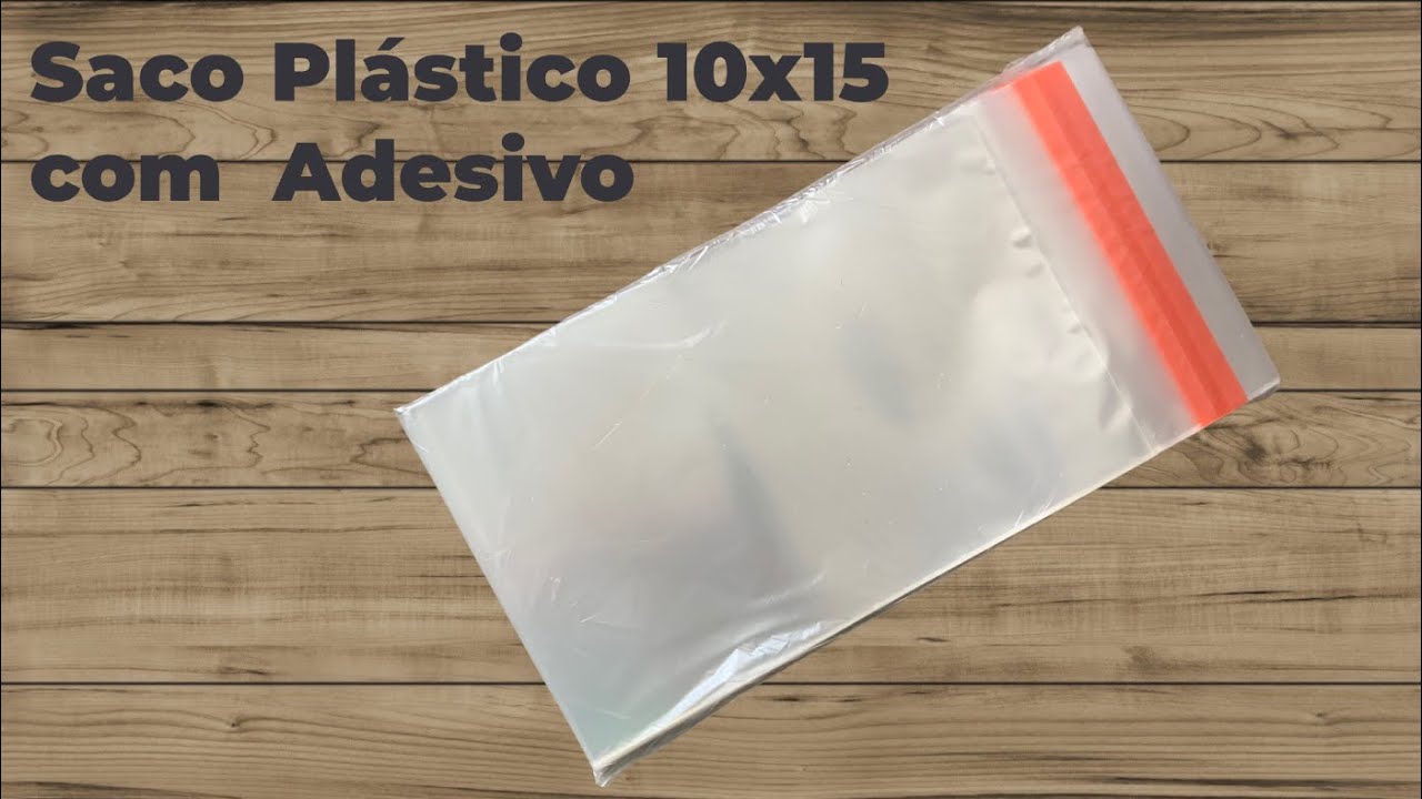Saco Pl&aacute;stico Transparente PP 10x15 com Aba Adesivado - DEMONSTRA&Ccedil;&Atilde;O DE PRODUTO