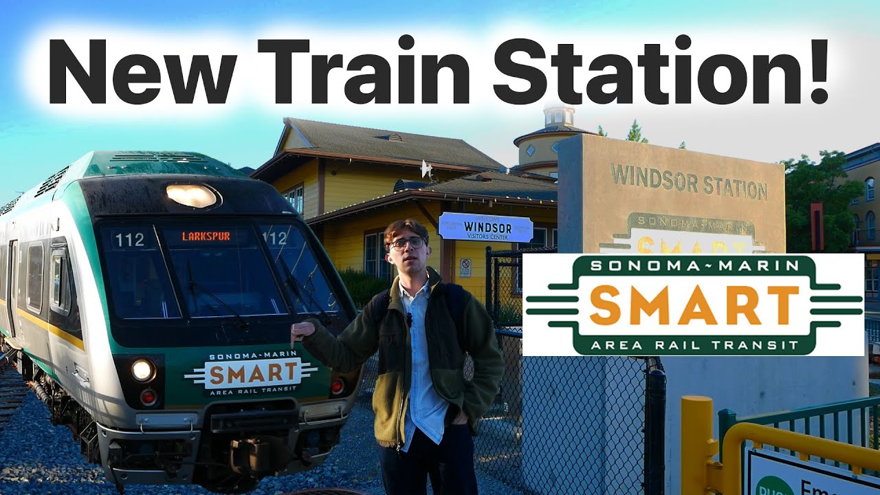 I rode the first ever train from this new station!