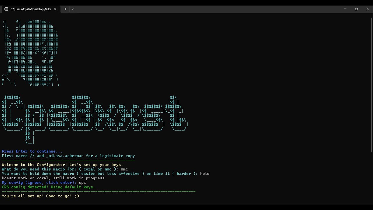 Goated macro and clicker? - mmc and coralmc  // check desc
