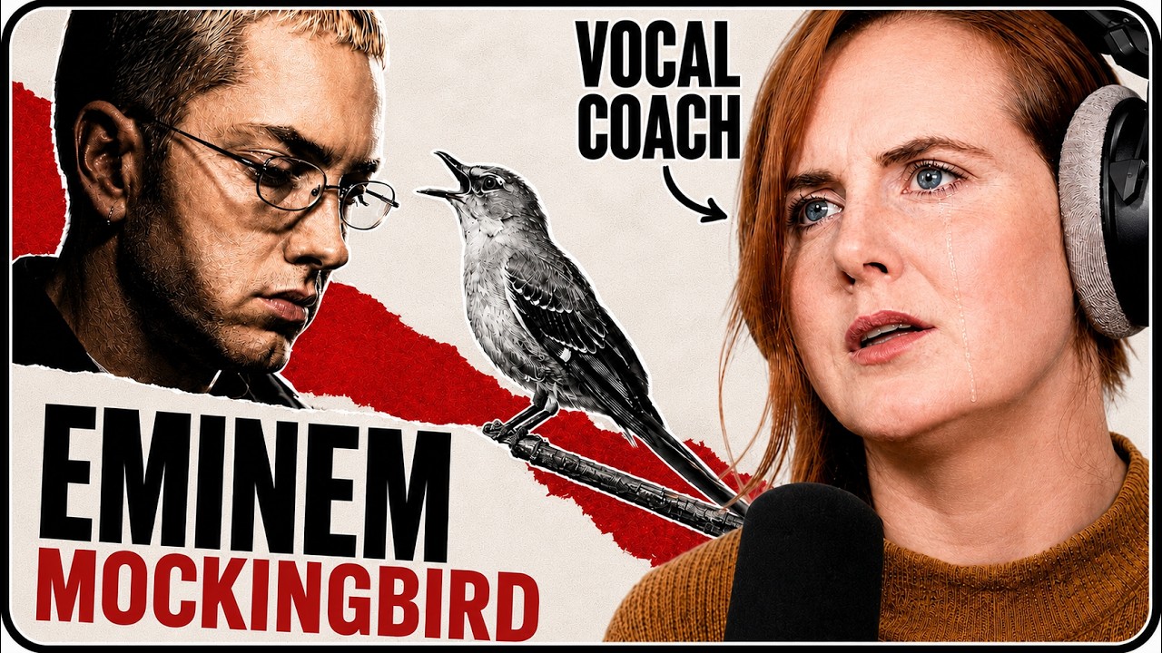 Эмоциональный Eminem! | Анализ вокала от тренера | Реакция на рэп Mockingbird из Детройта
