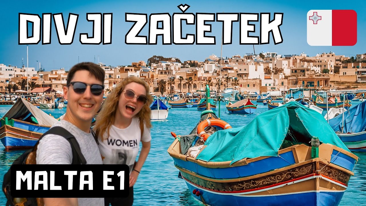 MARSAXLOKK in VOŽNJA po LEVI STRANI | Malta Vlog 1 | Ponč&Sonč