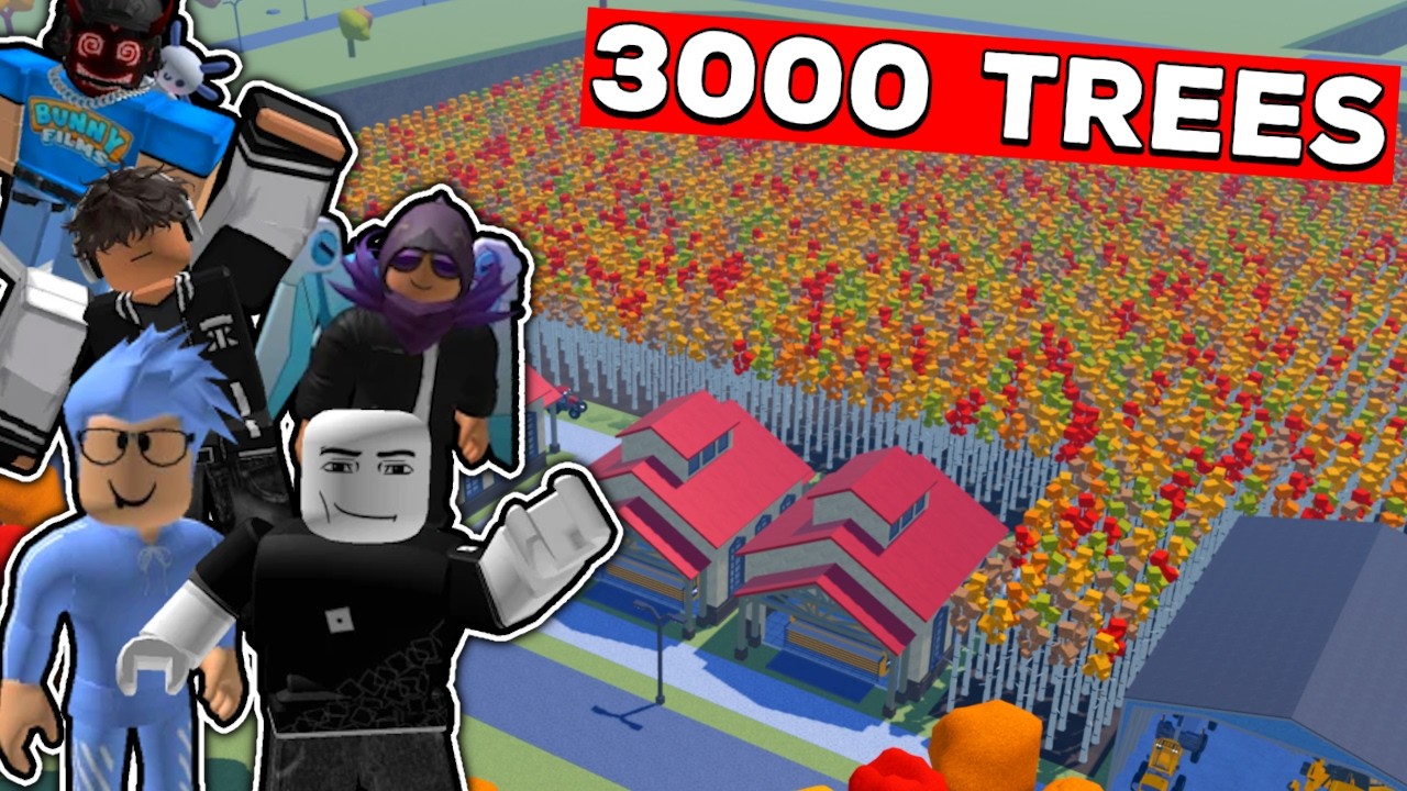 3000 ДЕРЕВЬЕВ против 8 ФАНАТОВ в Farming and Friends