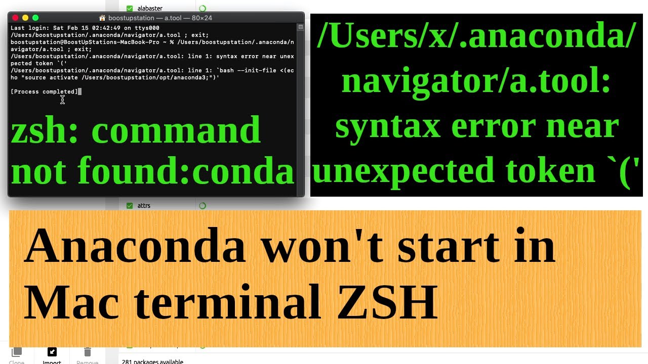 Anaconda won't start in Mac terminal ZSH | Anaconda not found in ZSH on Mac | Zsh Mac Anaconda Error