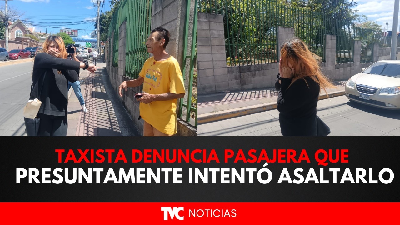 Taxista denuncia que fue agredido por una pasajera que presuntamente intentó asaltarlo.