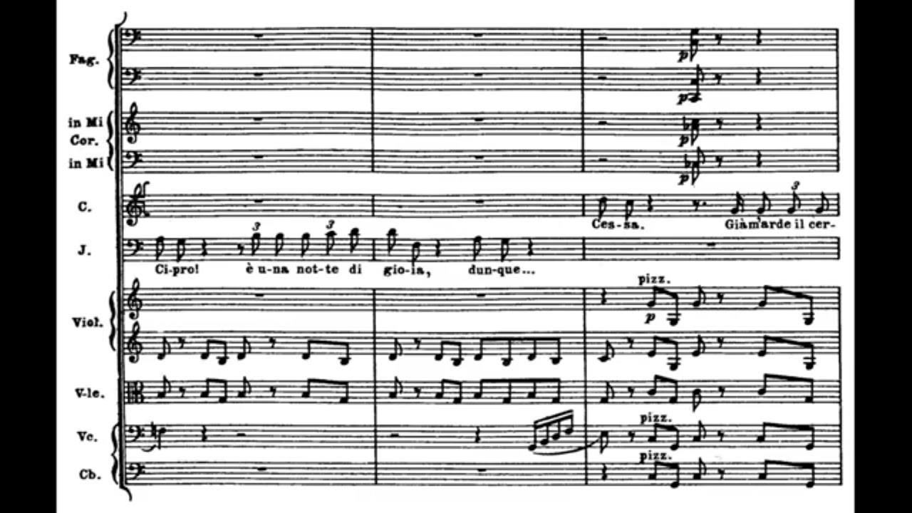 Otello Verdi Score - Act 1