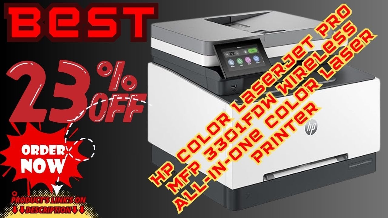Best HP Color Laserjet Pro MFP 3301fdw Wireless All in One Color Laser Printer Review