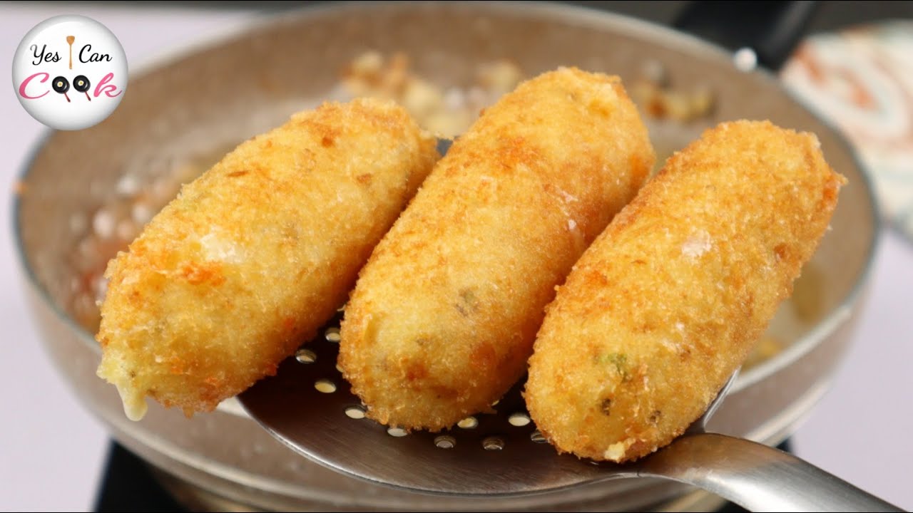 Do you have 3 Potatoes?? Make This Yummy Snack In Few Minutes by (YES I CAN COOK) Potato Croquettes