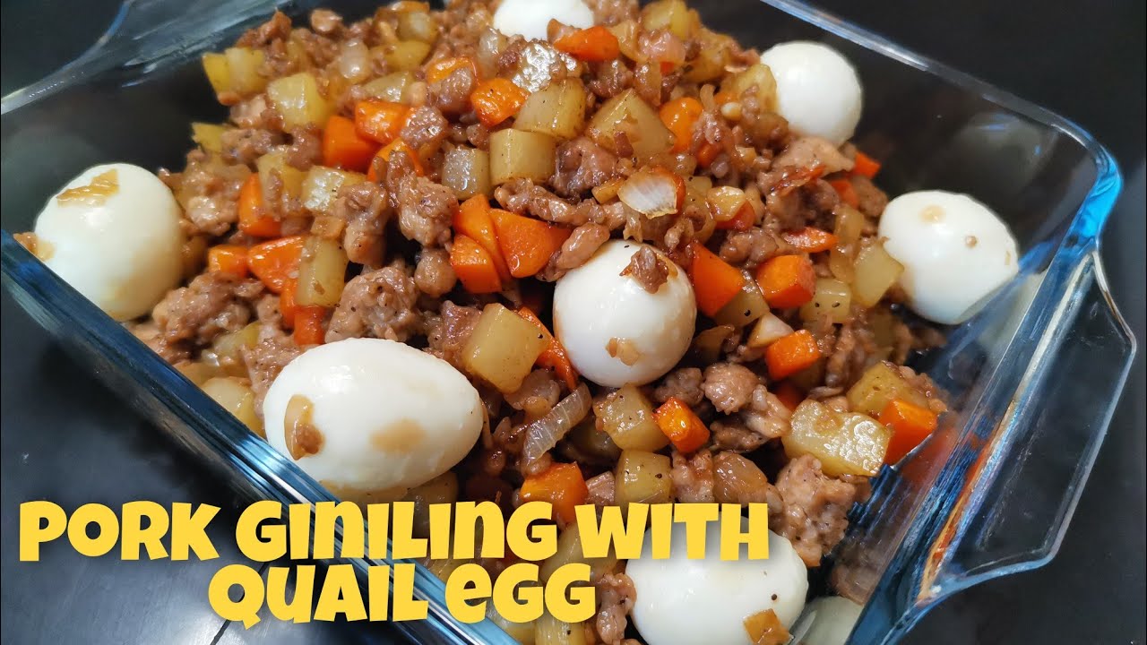 MAS PINASARAP NA PORK GINILING WITH QUAIL EGG || FILIPINO RECIPE || AMY GUEVARRA