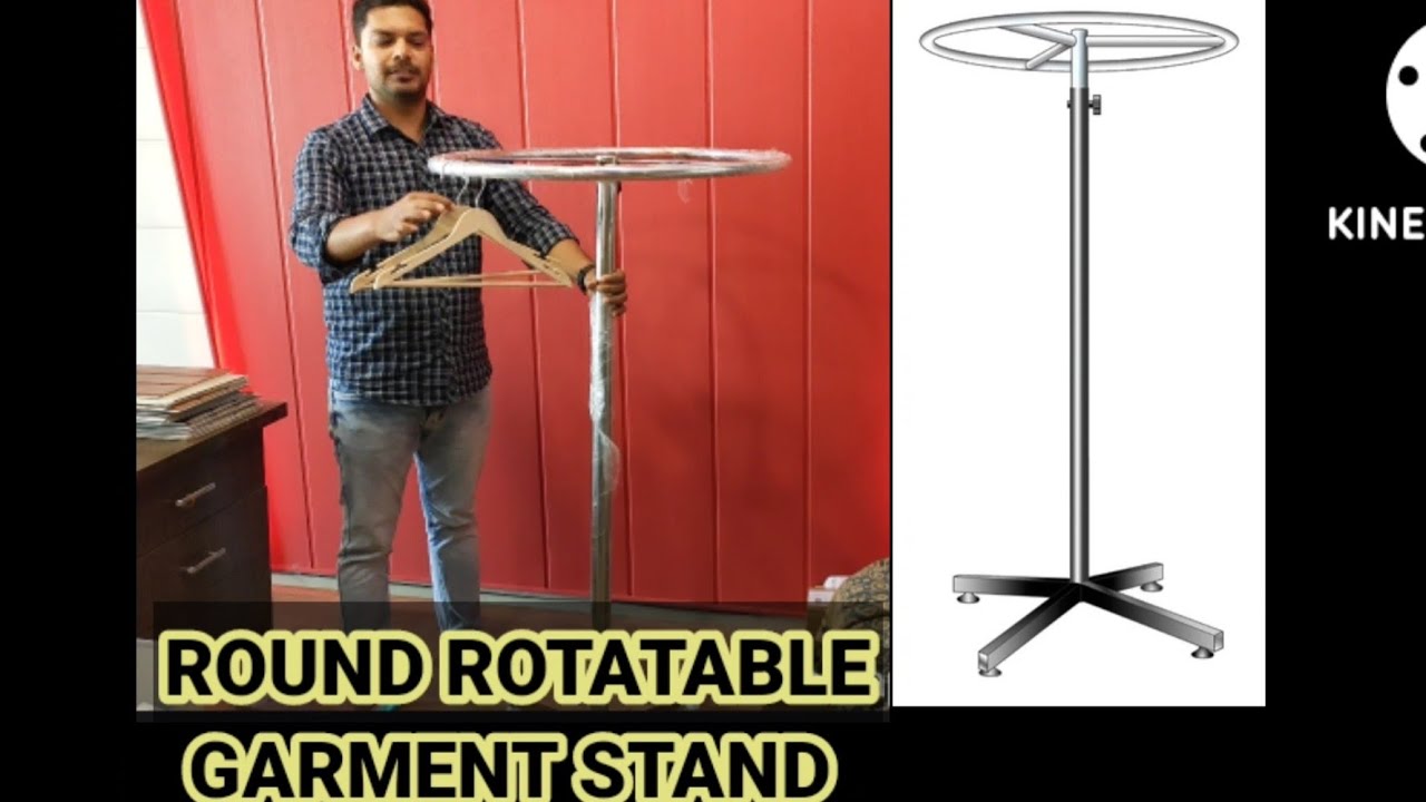 ROUND ROTATABLE GARMENT STAND| garment hanger