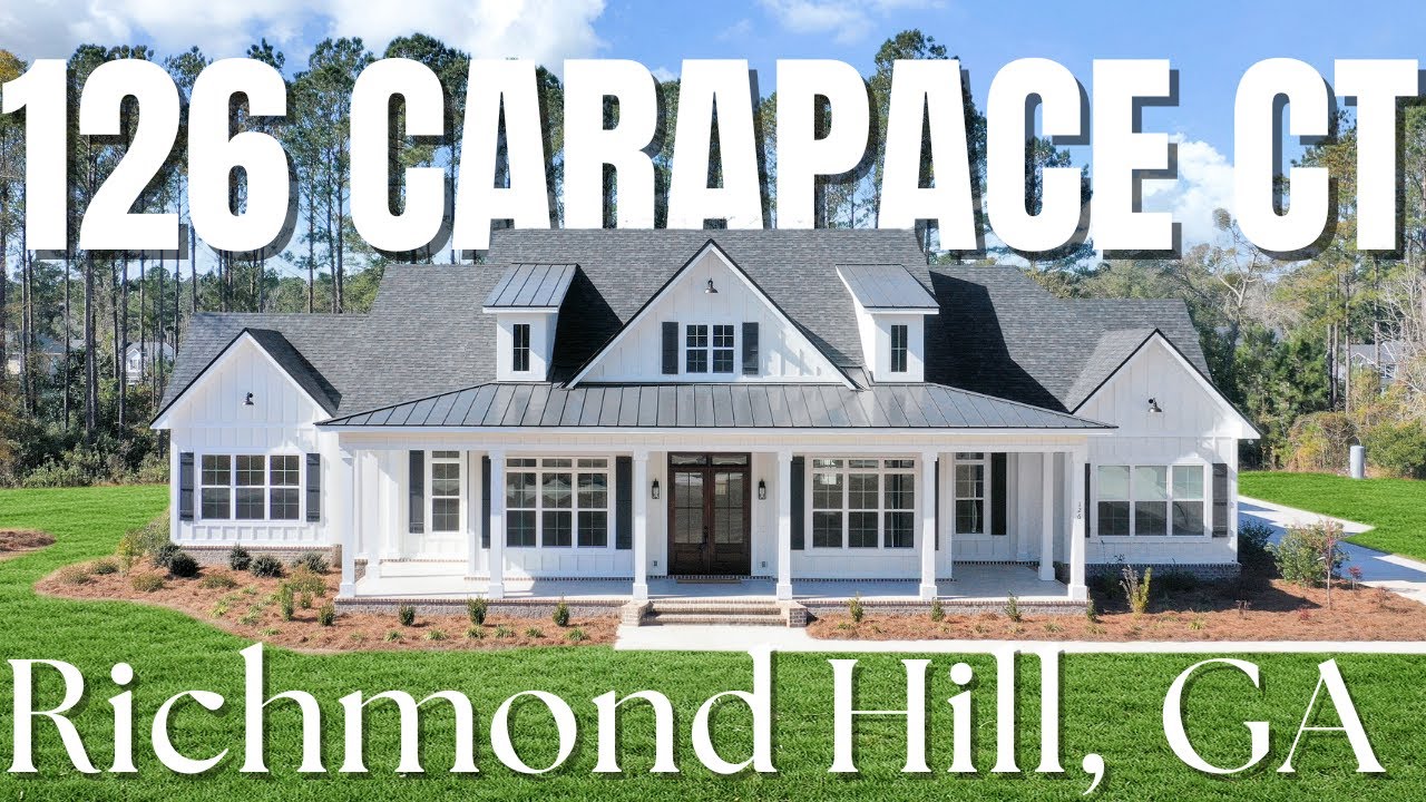 126 Carapace Ct | Custom-Built Luxury Home in Richmond Hill, GA
