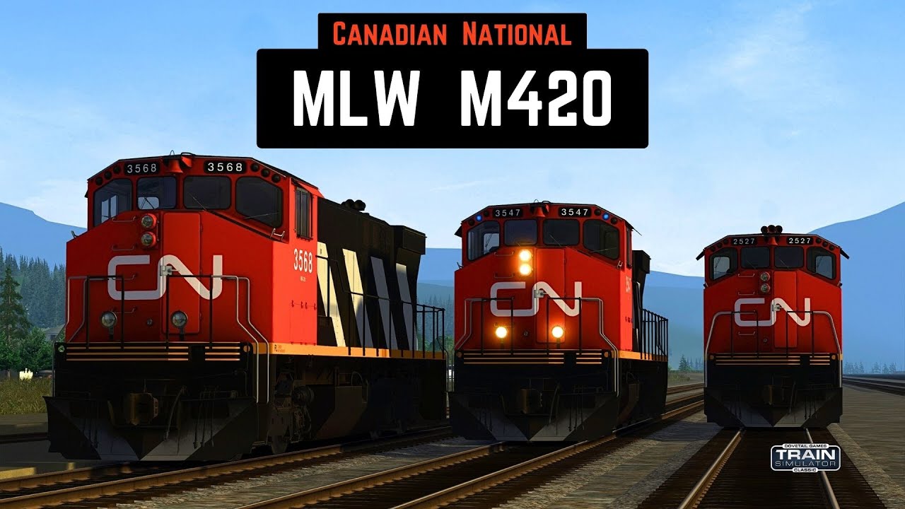 Train Simulator | Канадский национальный локомотив MLW M420 | #trainsimulator