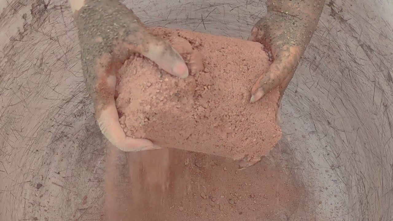 extra dusty crispy soft gritty red sand wholecrush dry+water+dipping/oddlysatifying🤤