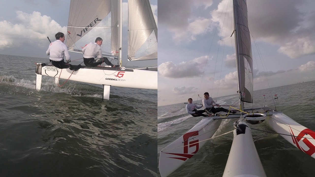 Foiling VIPER convertible first sail