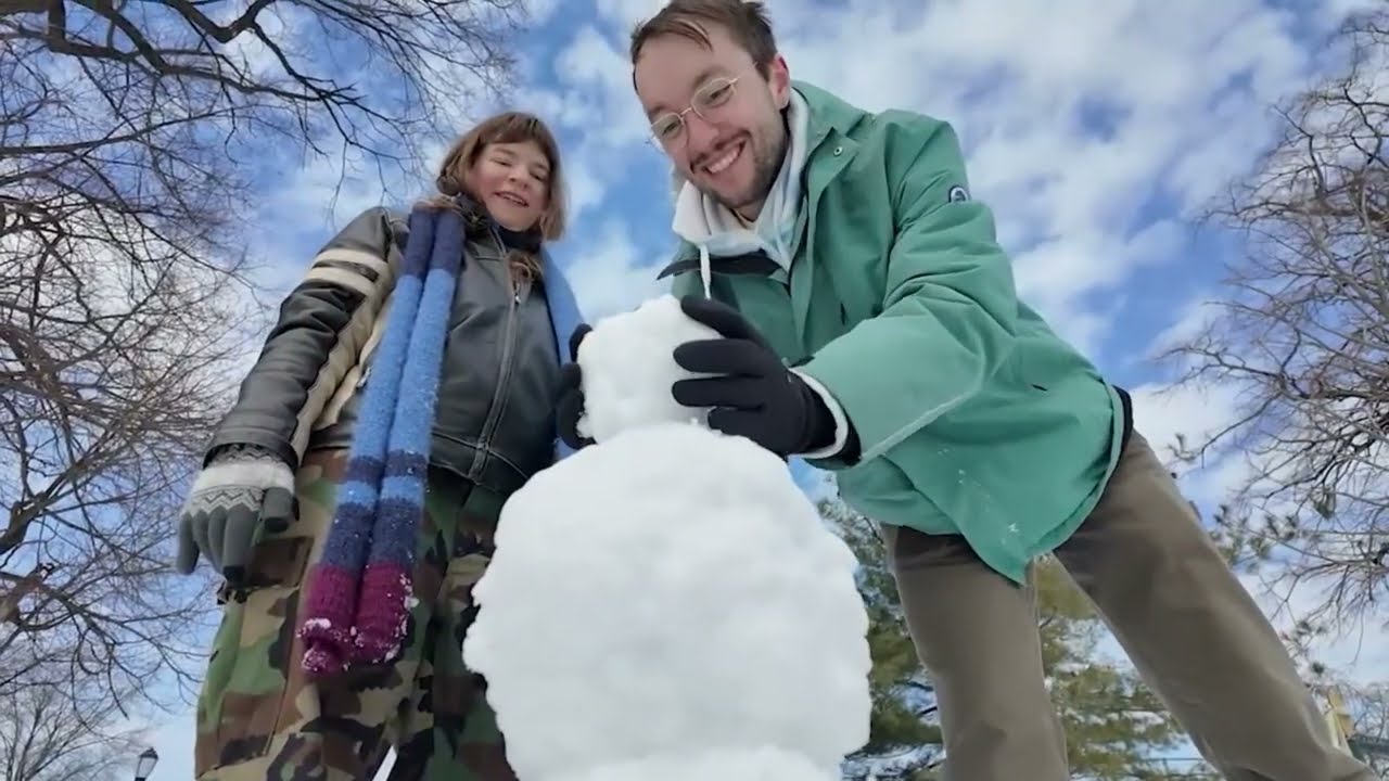 Snow scupltures galore at Herbert Von King Park