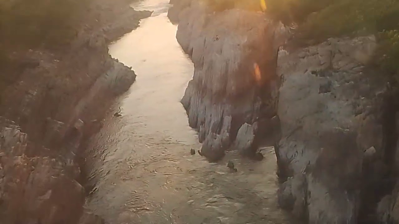 Dhuadhar falls weiw from cable car 