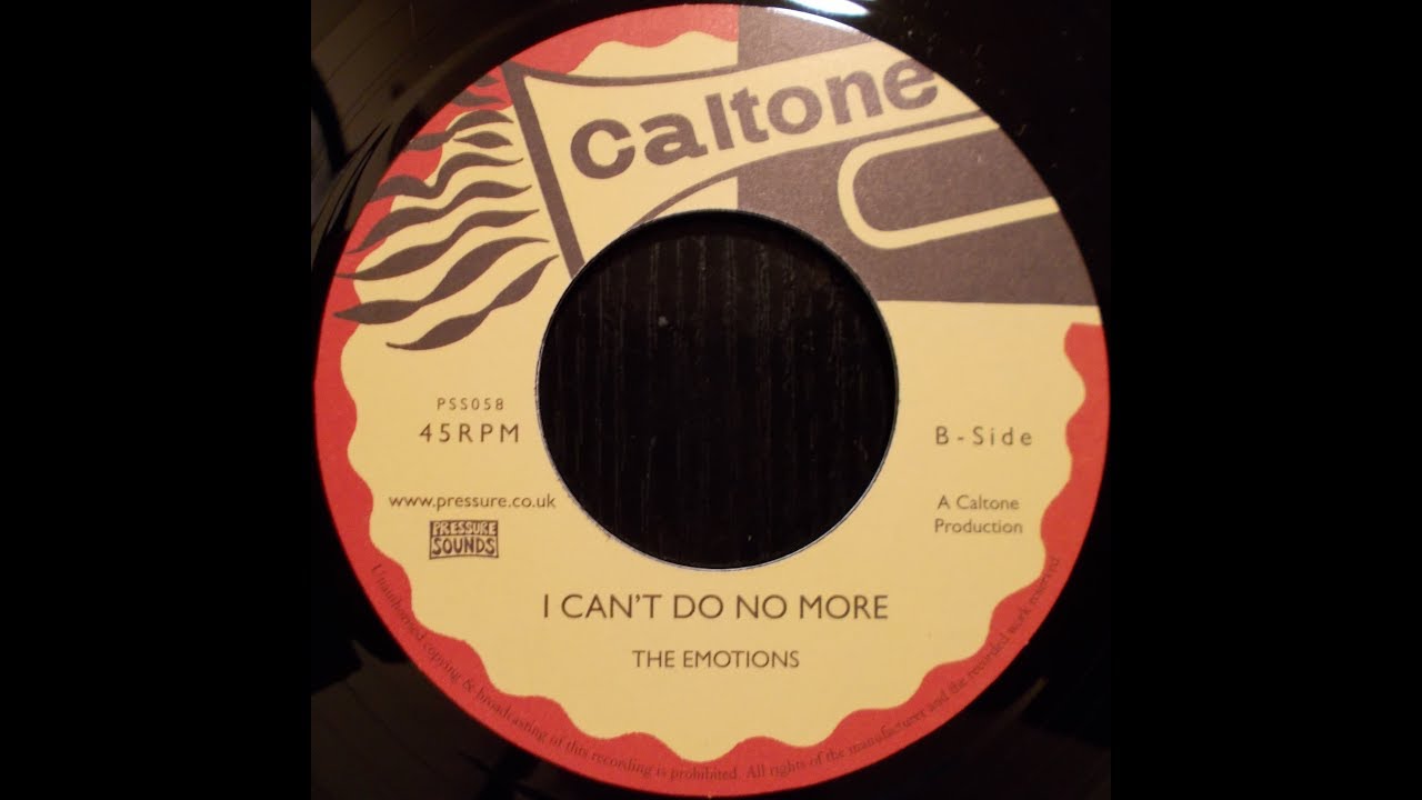 The Emotions - I Can't Do No More