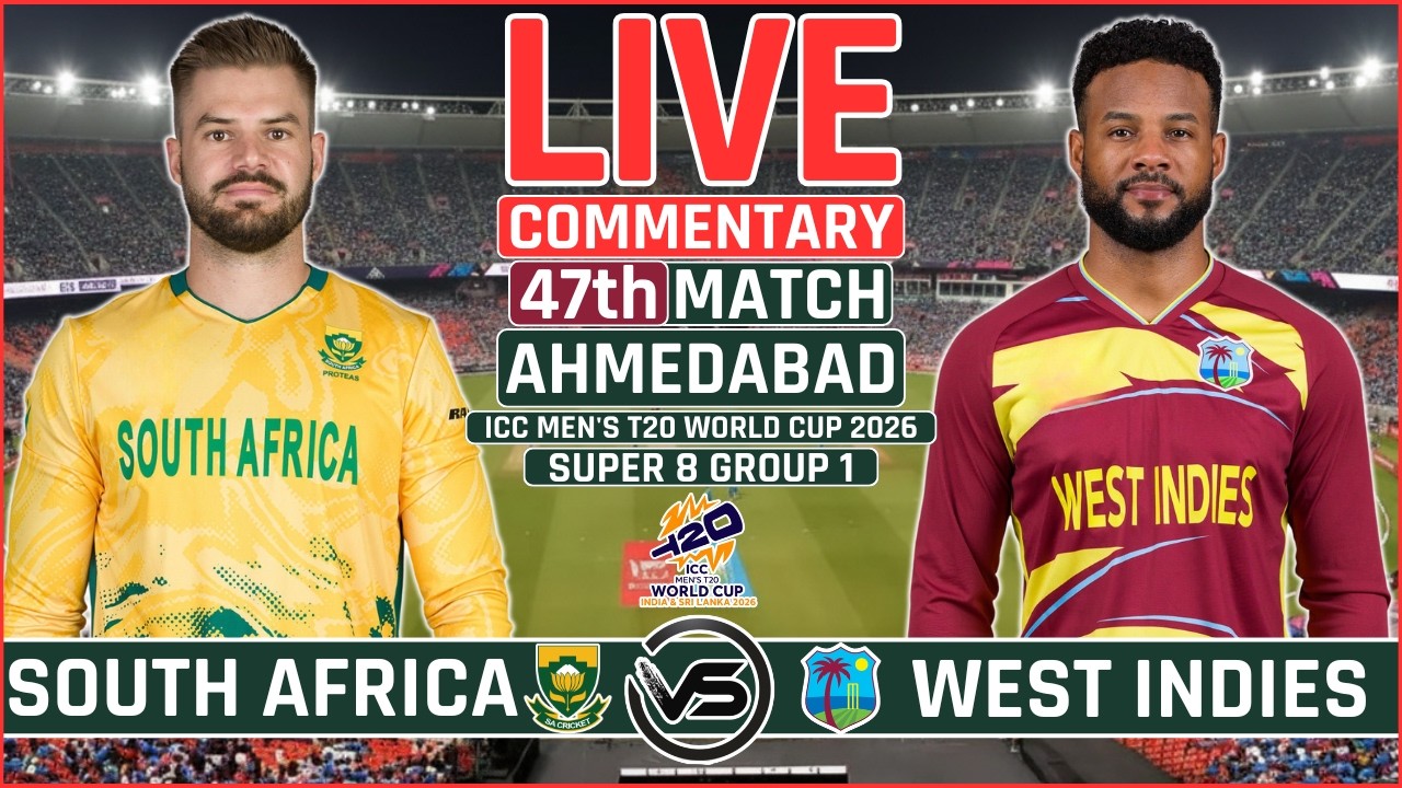 T20 World Cup Live: West Indies vs South Africa Live Scores | WI vs SA Live Scores & Commentary