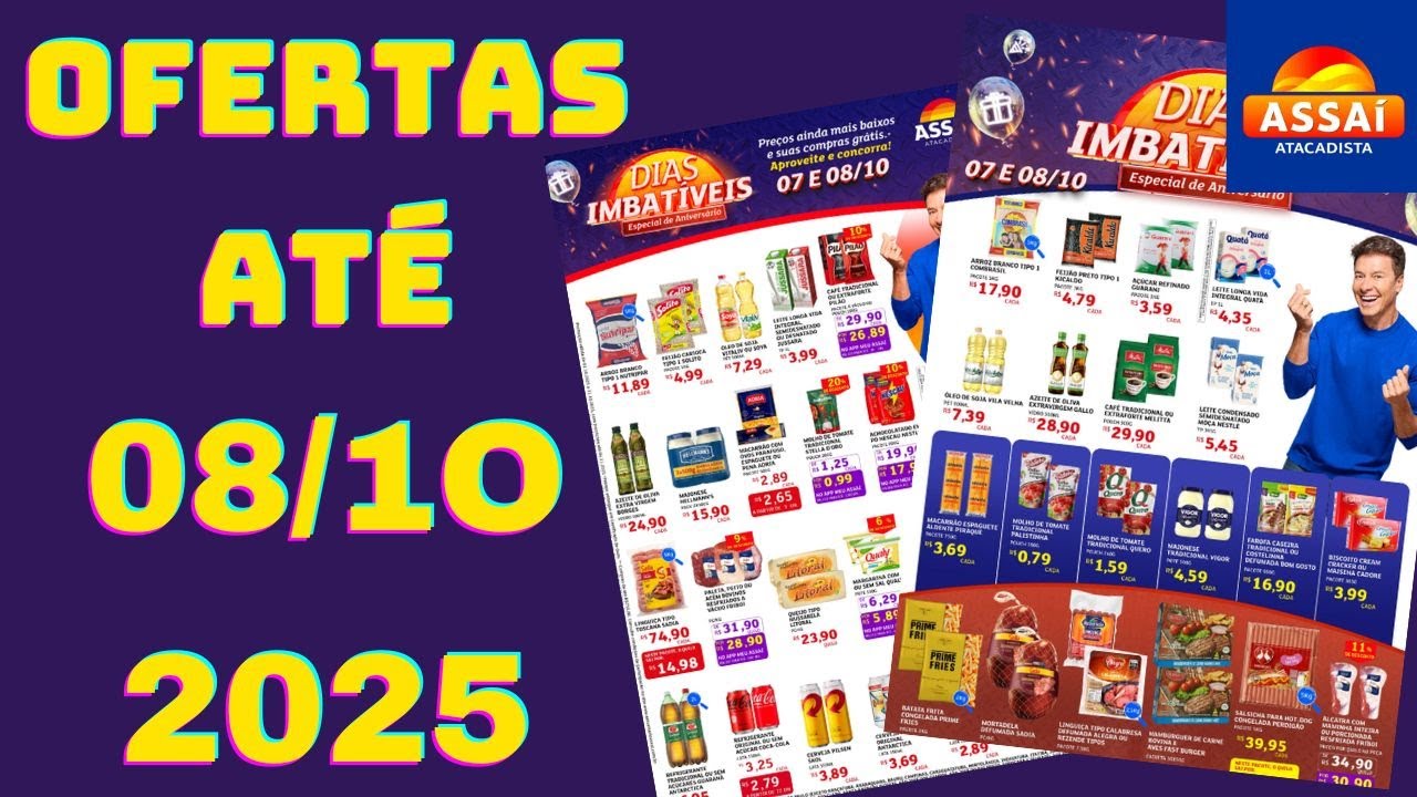 ASSA&Iacute; ATACADISTA OFERTAS AT&Eacute; 08 10 2025 FOLHETO DIAS IMBAT&Iacute;VEIS SP E RJ