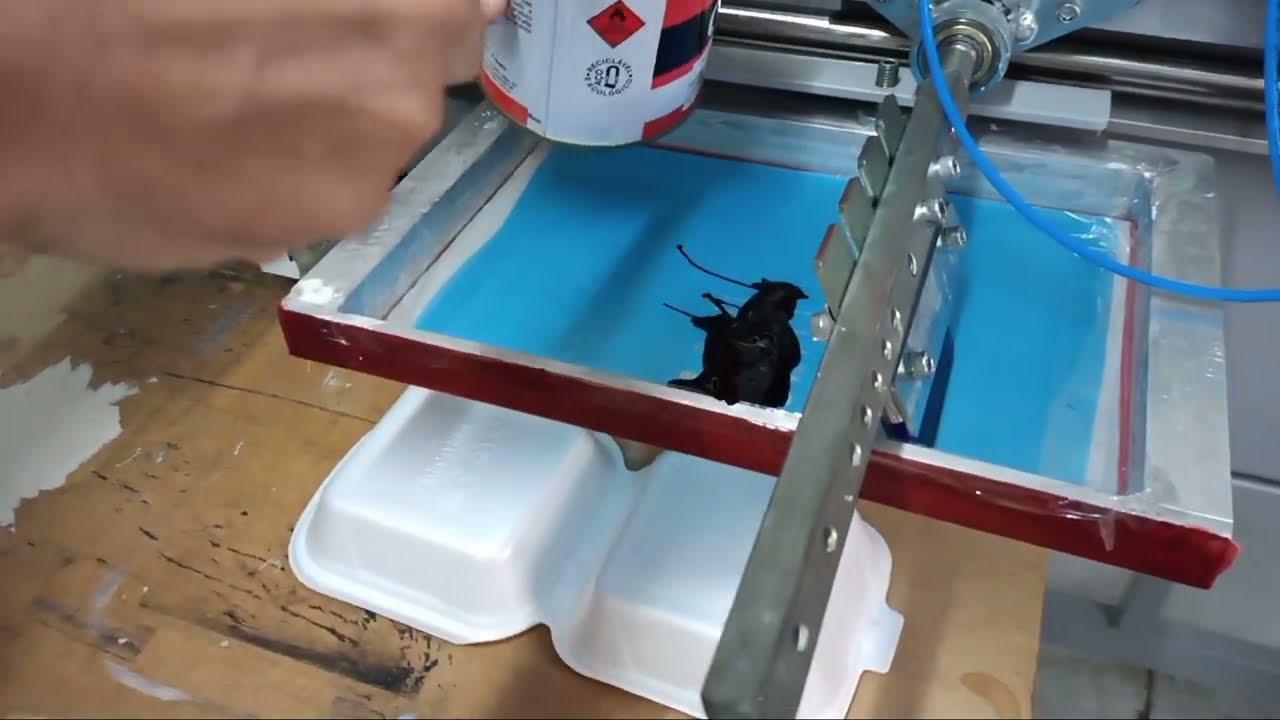Como personalizar embalagens de ISOPOR em Silk com tinta alternativa | SilkMachine