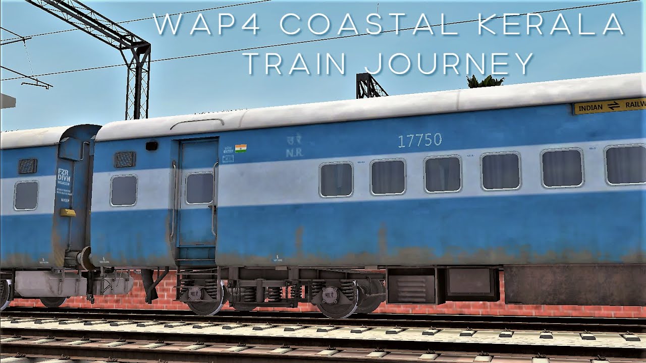 Journey from Alappuzha to Ernakulam On Board WAP4 Chennai Express in Indian Train Simulator