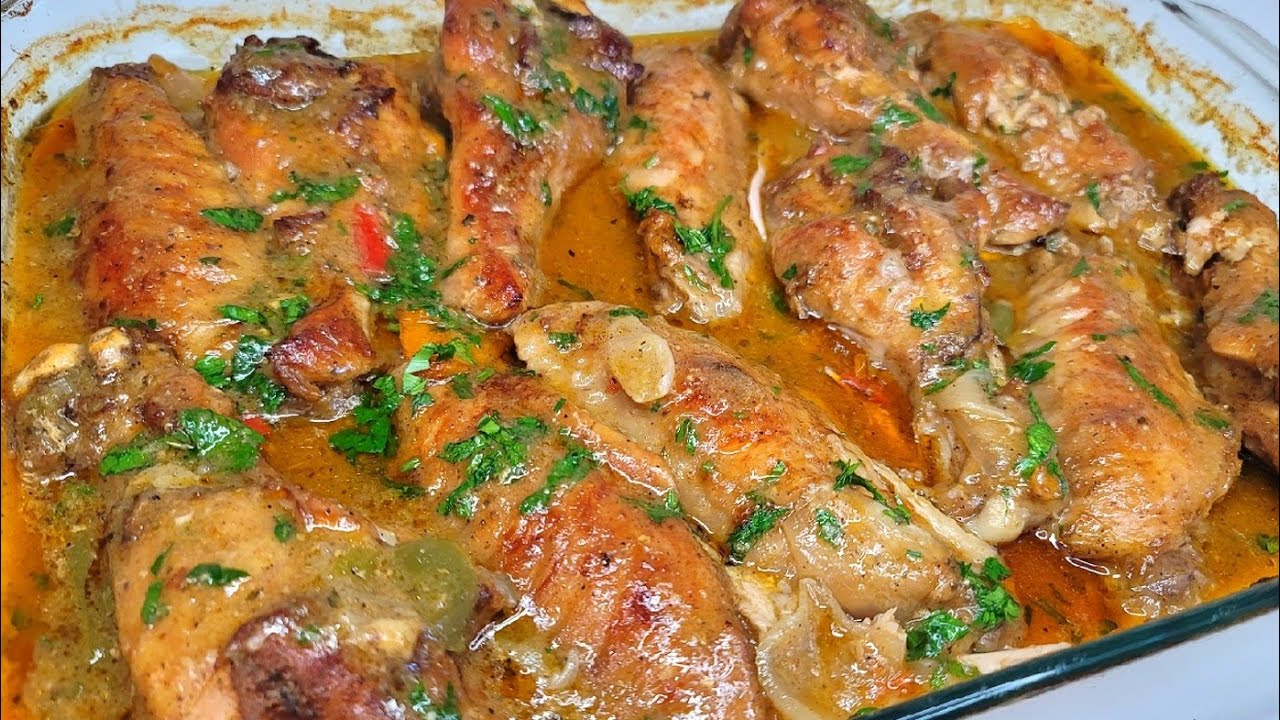 smothered turkey wings | recipe