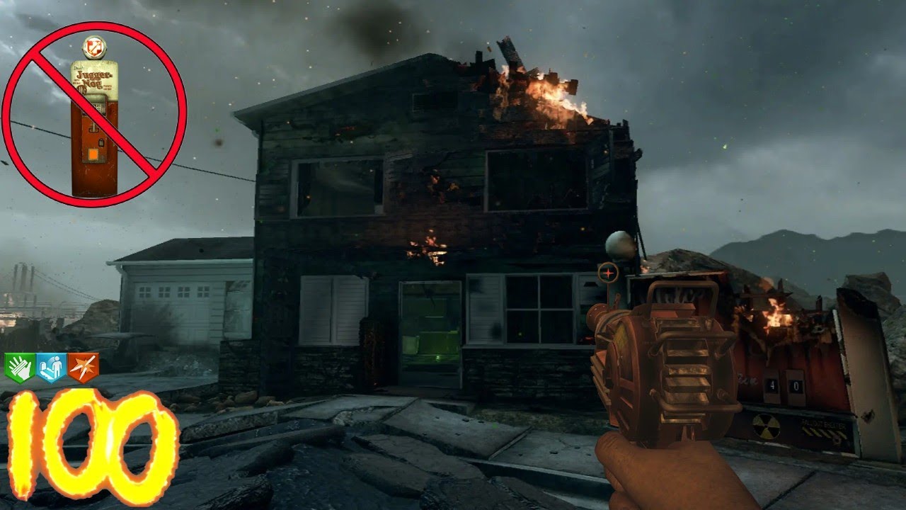 NO JUGGERNOG Nuketown Zombies (Gameplay) Call of Duty Black ops 2 Zombies