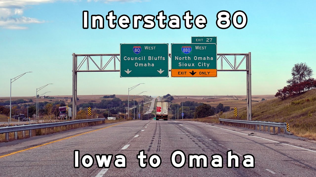 Interstate 80 West - Iowa to Omaha - October 2022