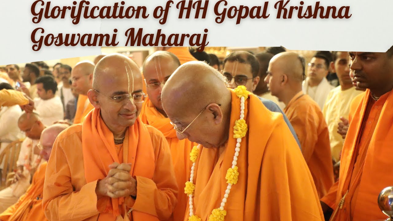 HH Gopal Krishna Goswami maharaj vyaspuja offering | Radheshyam Das