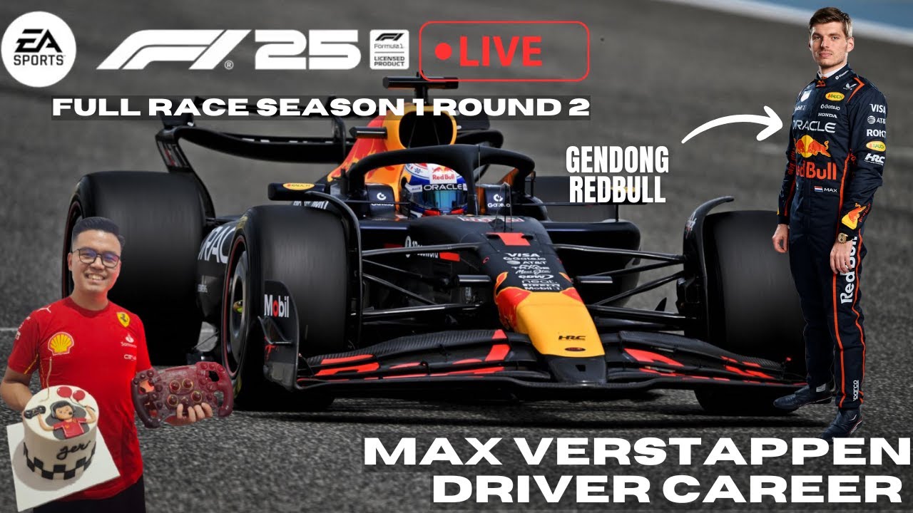 Max Verstappen Career S1 Round 2 FULL RACE | Bisa ga pake ngarit? (F1 25 Gameplay Indonesia)
