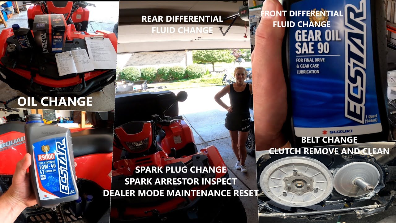 ATV Maintenance All Fluid Change - Suzuki King Quad ATV | FULL SHOP VERSION