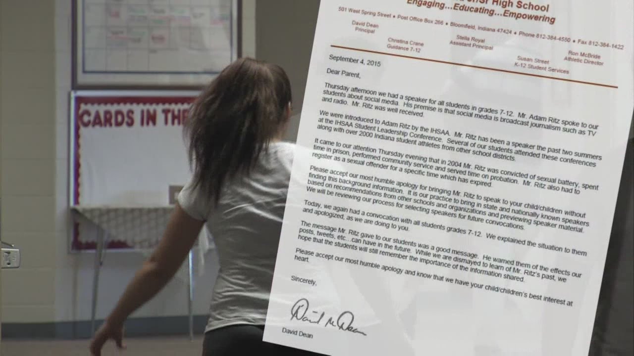 High school issues apology after hiring speaker with history of sexual battery