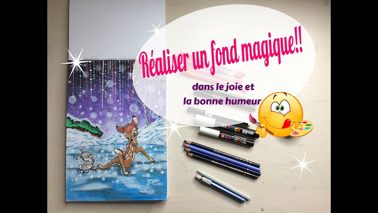 Réaliser un fond magique * TUTO coloriage adulte *