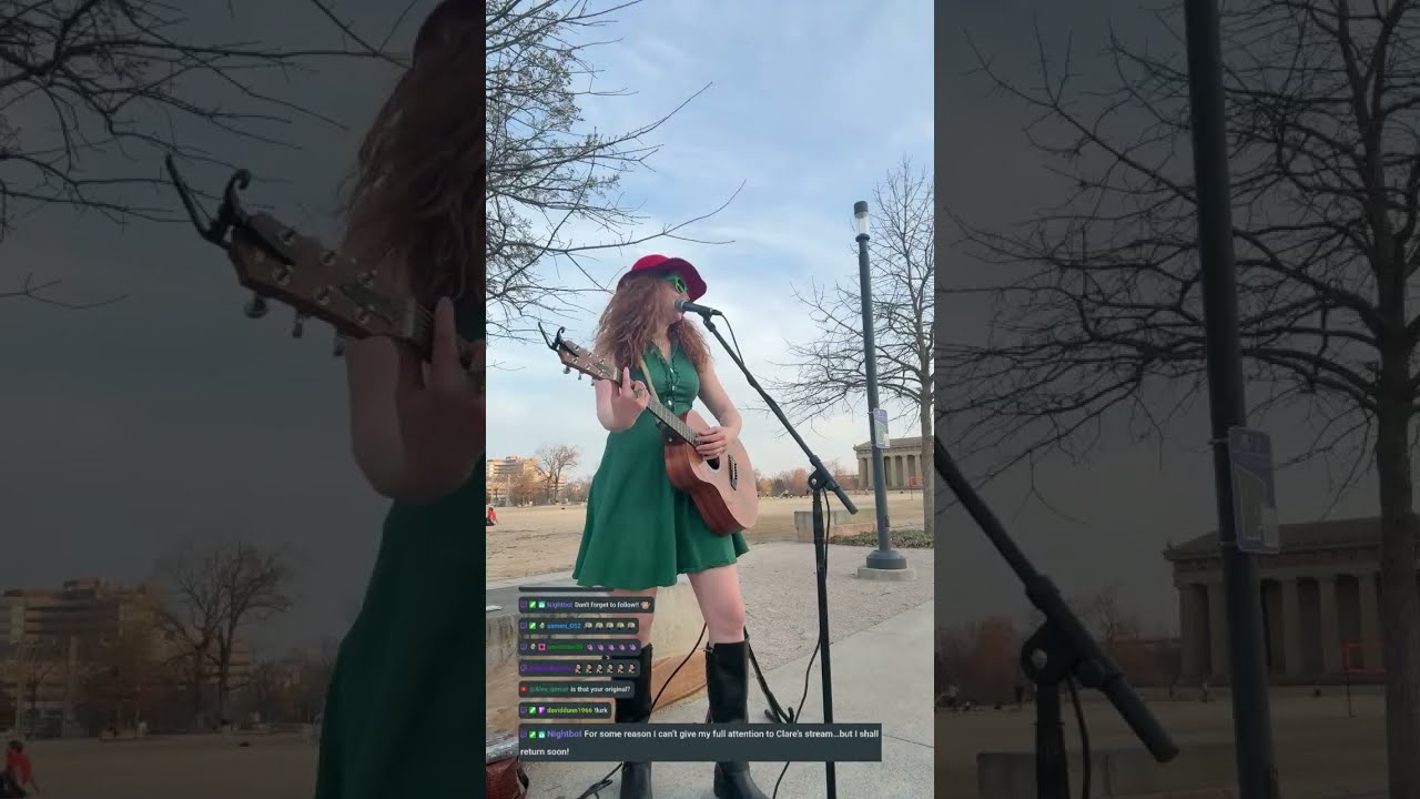 Busking & singing for you! :)