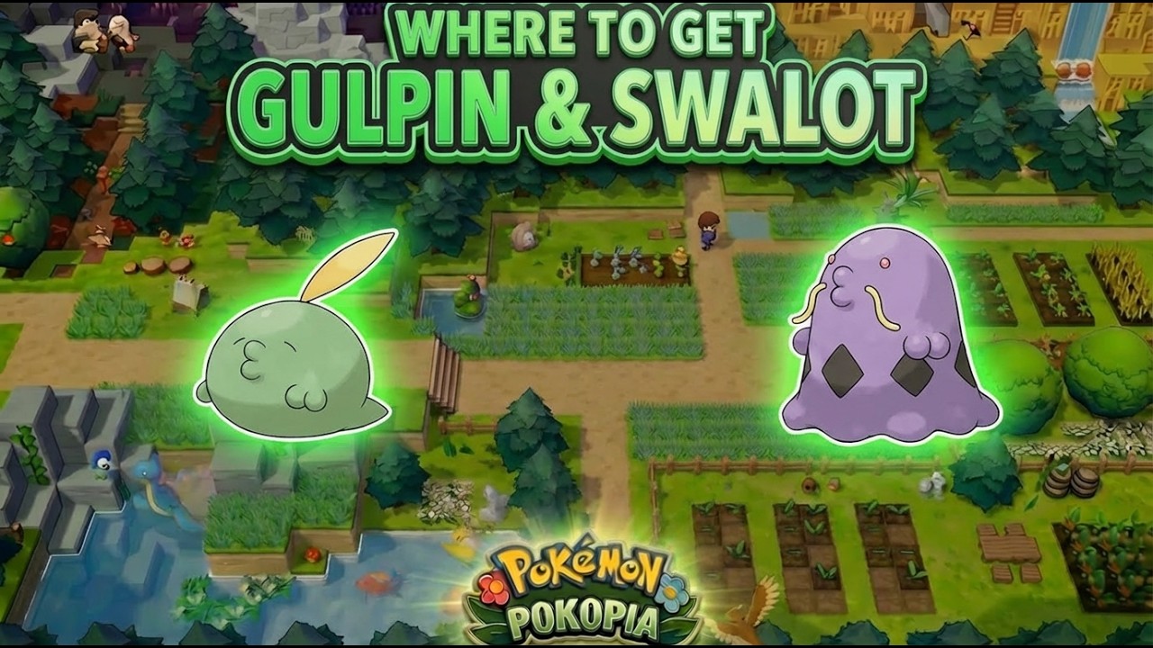 Как получить Гулпина и Свалота в Pokemon Pokopia