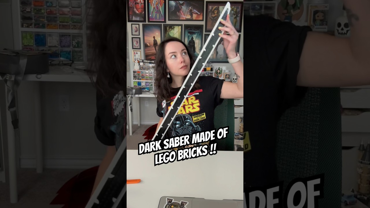 Dark Saber made of LEGO bricks!! #starwars #mandalorian