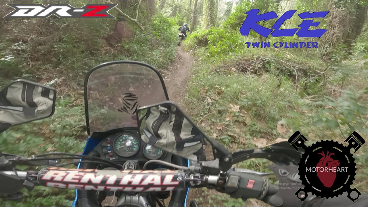 kle 500 and 2 drz single tracks enduro hill climbs- go pro hero 9 black-