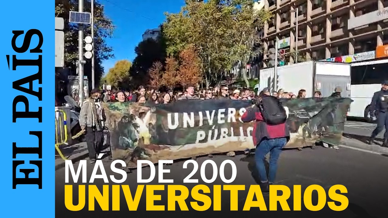 HUELGA | UNIVERSITARIOS protestan por la FALTA DE FINANCIACIÓN en las UNIVERSIDADES | EL PAÍS