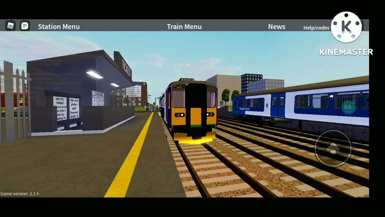 Trains at Wilton Town 8/9/22 Roblox:Project Transit Train Simulator.