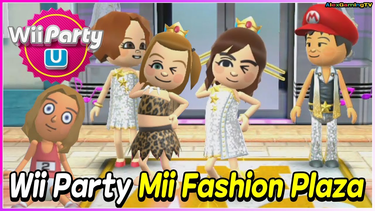 Wii Party U - Mii Fashion Plaza (Expert Com)🎵Polly vs Giulia vs Marit vs Zi-Kai