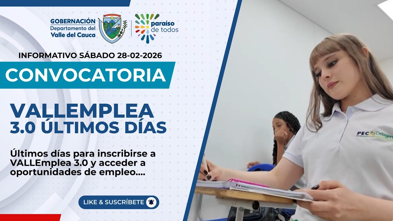 Últimos días para inscribirse a VALLEmplea 3.0