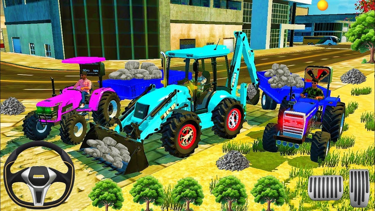 JCB Arjun taktar mihsy taktar trolly #gaming #gameplay 3D #viralvideo 