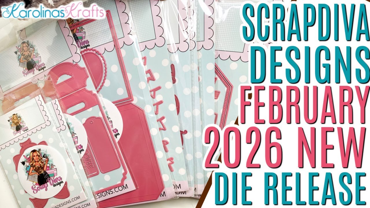 В феврале 2026 года выходит совершенно новая коллекция Scrap Diva Designs, новые штампы для бумаж...