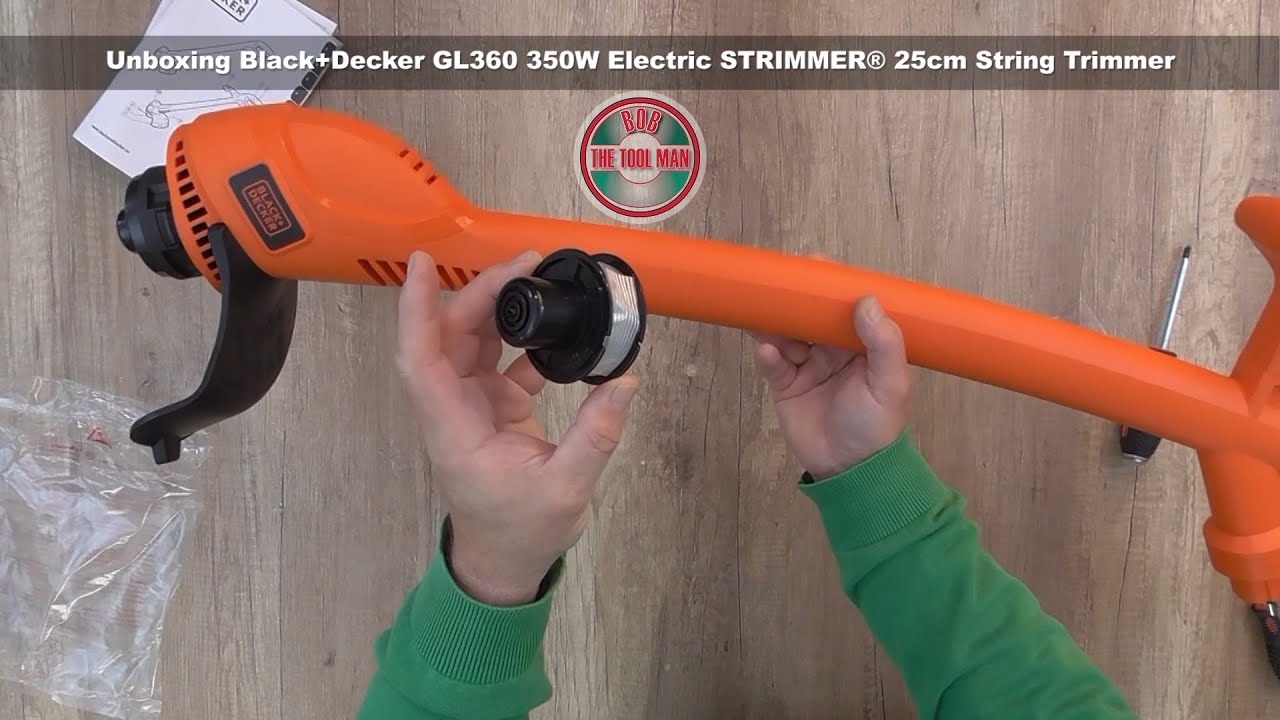 Unboxing Black+Decker GL-360 350W Electric STRIMMER&reg; 25cm String Trimmer - Bob The Tool Man