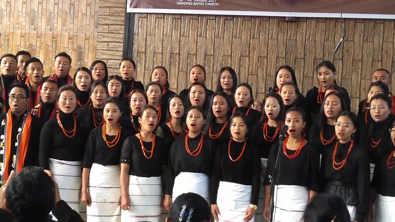 Chozuba Town BC Choir at CBCC 70th Annual General Council 2021.