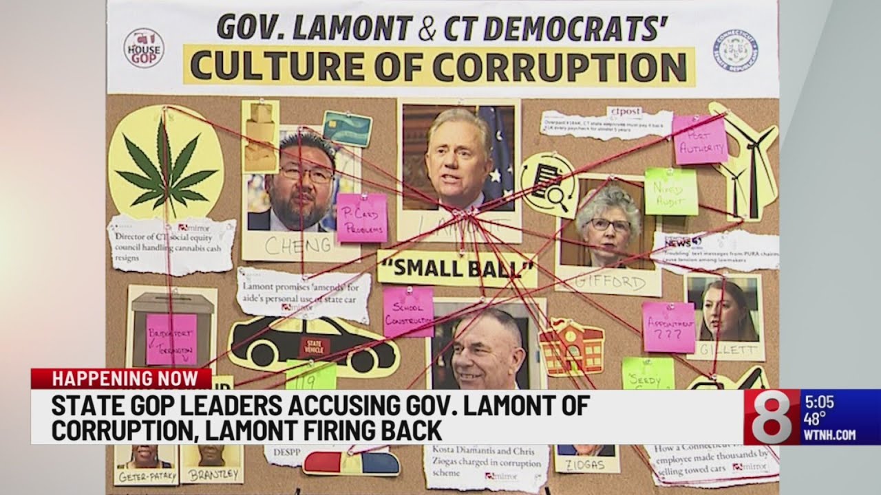 State Republicans attack Gov. Lamont's 'Culture of Corruption'