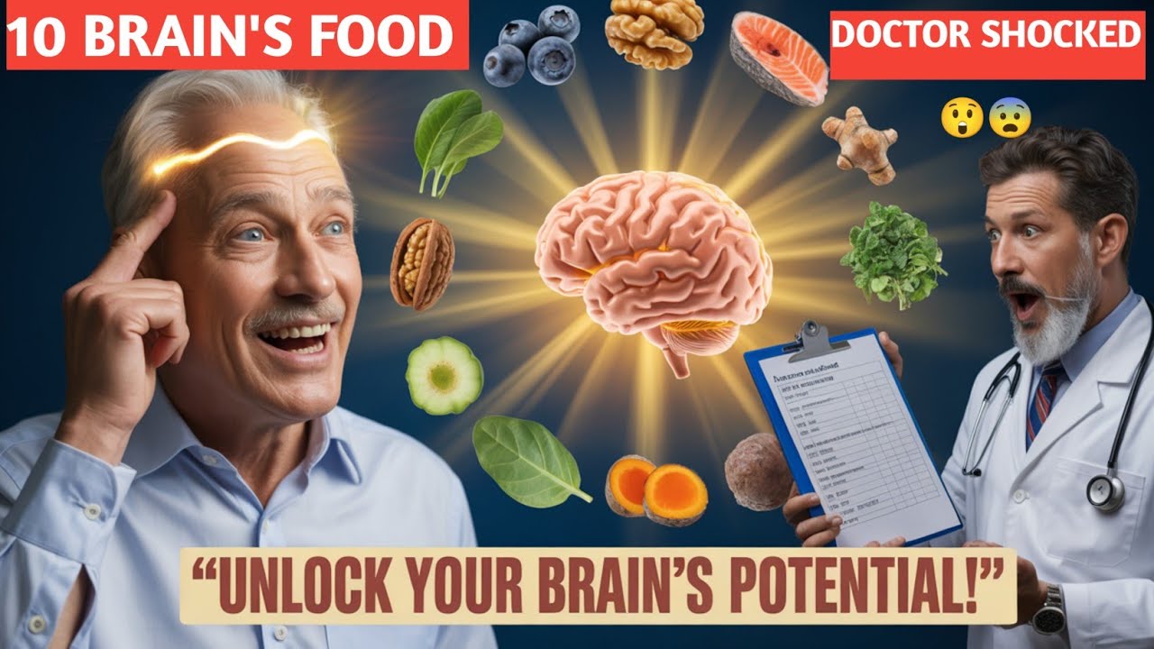 Doctors Are Shocked: These 10 Foods Reverse Brain Aging After 60 #brainhealth #over60health