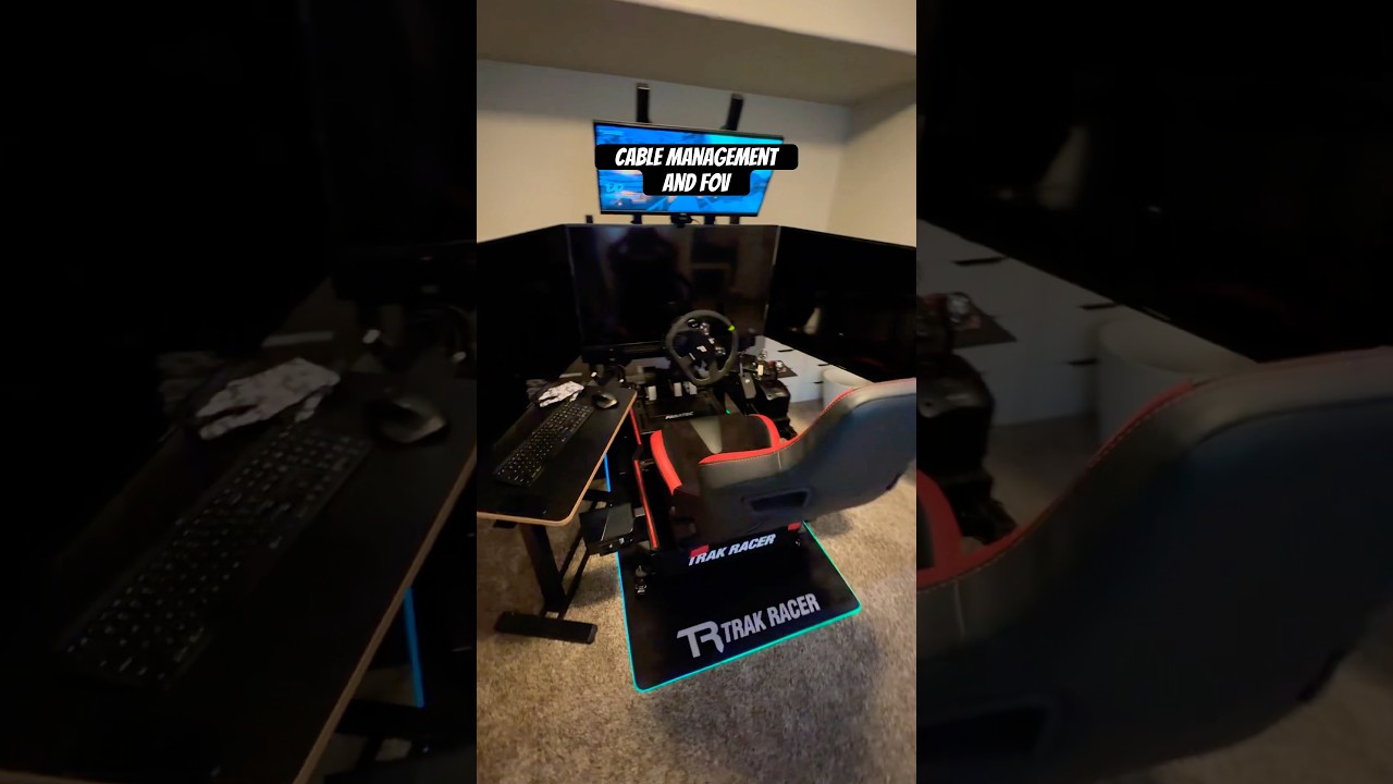 Finally got done with cable management and FOV setting. Lets get racing now.