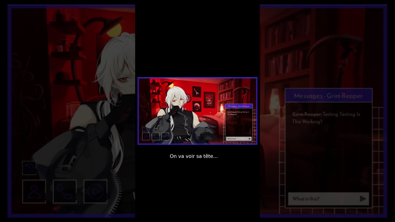 A date with Death -  Face reveal #adatewithdeath #visualnovel #otomegame #otome #letsplayfr